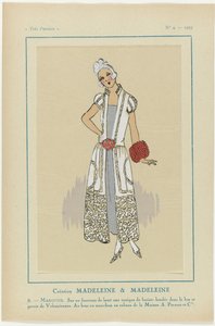 Très Parisien》，1923 年，第 4 期：8 - 侯爵夫人。在剑鞘上... 作者 A. et Cie Prévost