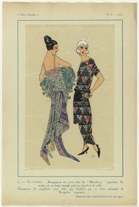 Très Parisien》，1923 年，第 6 期：1 - 傍晚。- 华美的礼服 作者 无名氏