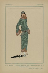 Très Parisien》1923 年第 7 期：7 - FRILEUSE。- 非常优雅的外套... 作者 无名氏