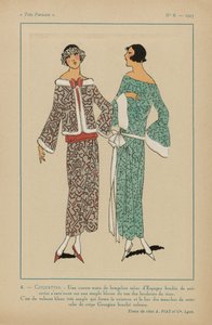 Très Parisien, 1923, No. 8: 4 - COQUETTES /一件短外套 作者 无名氏