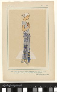 Très Parisien》，1923 年第 9 期：14.MÉLANCOLIQUE.- 简洁优雅 作者 无名氏