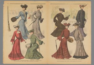 La Mode du Petit Journal》的两页，1902 年 11 月 10 日 作者 无名氏
