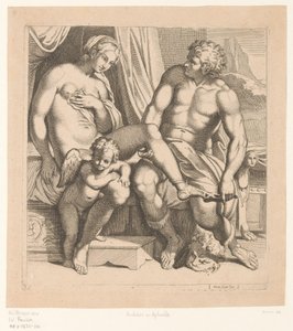 金星位于安喀塞斯 罗马法尔内塞宫的孩子们（系列标题） 作者 Annibale Carracci