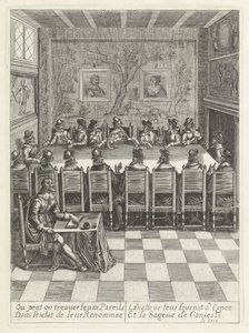Vergadering van de Staten-Generaal
最虔诚基督徒国王的王太后进入荷兰联省的历史（丛书名） 作者 Wenceslaus Hollar（拒绝归属）