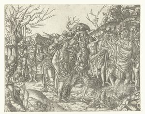 弗吉尼亚被父亲用匕首刺死 作者 Christoforo di Michele Robetta（追随者）