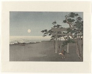 海岸上的渔夫 作者 无名氏