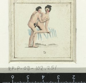 夫妻做爱，女人背对男人站立
八个色情场景（系列名称）