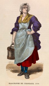 1774 年的果仁经销商（核桃） - 1774 年的核桃销售商 - 私人收藏 作者 匿名匿名