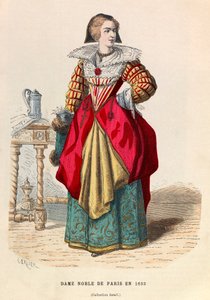A noble lady of Paris 1633 - A noblewoman at Paris 17th century - private collection 作者 匿名匿名
