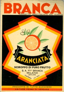Advertisement for Branca orange drink 作者 匿名匿名