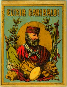 Advertisement for Elixir Garibaldi, with portrait of the italian patriot 作者 匿名匿名