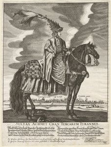 艾哈迈德三世 - Sultan Ahmed III (1673-1736) - 匿名 - 1710 - 铜版画 - 37,5x28 - 私人收藏 作者 匿名匿名