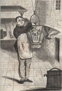 安特姆-科莱（Anthelme Collet）（1785-1840）在罗什福尔（Bagne de Rochefort）。皮埃尔-扎科内（1817-1895年）在《从创建到现在的袋子史》（1877年）中的雕刻（Colonia Penale--刑罚殖民地）。私人收藏。 作者 匿名匿名
