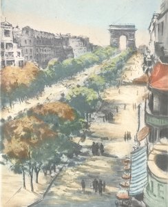 香榭丽舍大街（蚀刻版画） 作者 匿名匿名