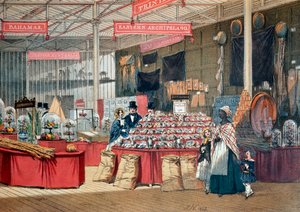 伦敦世博会的殖民地产品馆。1851.伦敦，维多利亚和阿尔伯特博物馆 作者 匿名匿名