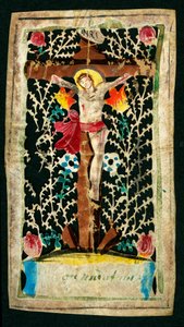 Crucifixion Pious image in the channel. Inscriptions INRI (I.N.R.I.). Private collection 作者 匿名匿名