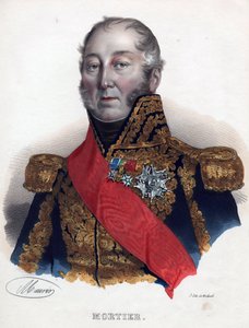 爱德华-阿道夫-莫迪埃（1768-1835），法国元帅 - 无名氏 - 1835 - 石版画，水彩画 - 32x24 - 私人收藏 作者 匿名匿名