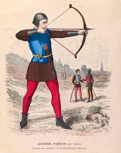雕刻 - Archer pieton du 13eme Siecle a Paris - 13世纪巴黎的步行射手 - 私人收藏 作者 匿名匿名