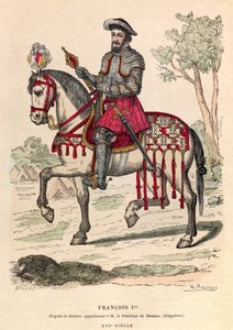 法国国王弗朗西斯一世（1494年-1547年）的马术画像--法国国王弗朗西斯一世（1494年-1547年）的马术画像--私人收藏 作者 Anonymous Anonymous