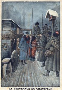 1914-1918年第一次世界大战（14-18战争）。奥地利将军斯卡博诺维奇被他的司机拒绝，因为他想为自己的虐待行为报仇，他被俘虏到了一个俄国营地。在1916年2月20日的 "小报 "上。私人收藏 作者 匿名匿名