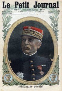 1914-1918年第一次世界大战（14-18战争）。路易斯-欧内斯特-德-莫德惠将军（1857-1921）的画像，陆军司令。刊登在 "小报 "上，1916年5月14日。私人收藏 作者 匿名匿名