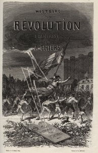 1866年阿道夫-梯也尔撰写的《法国革命史》的封面。私人收藏。 作者 匿名匿名