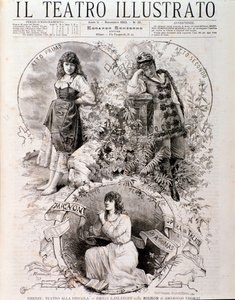 米尼翁的插图，安布罗斯·托马斯 (Ambroise Thomas) 的歌剧 (雕刻 作者 匿名匿名