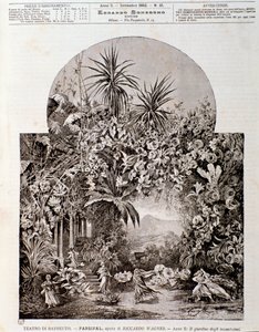 Illustration for the opera Parsifal by Wagner, represented in 1882 at the theatre of Bayreuth 作者 匿名匿名