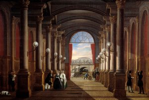 圣拉扎尔（Saint-Lazare）前站的内景 无名画。1845年，太阳。1,35x1,85米 巴黎，卡纳瓦莱博物馆 作者 匿名匿名