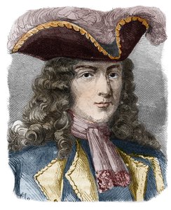 Jean-Bernard Louis de Saint Jean，Pointis男爵（1645-1707），法国海军上将和私掠者。19世纪的雕版画。私人收藏。 作者 匿名匿名