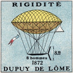 Les balloons: ballon haubanne由Henri Dupuy de Lome（1816-1885）于1872年创作。1925年的匿名插图。私人收藏。 作者 匿名匿名