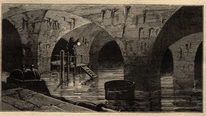 Menilamount水库 - 巴黎 - 1890年 - 雕刻 1890年 作者 匿名匿名