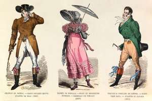 1810年至1812年期间巴黎的男女服装（拿破仑一世皇帝统治时期） - 私人收藏 作者 匿名匿名