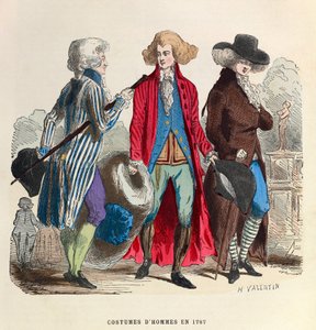 1787年的男士服装--私人收藏 作者 匿名匿名