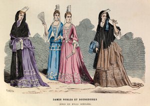 17和18世纪的贵族和资产阶级女士服装 - 17世纪的贵族妇女 - 私人收藏 作者 匿名匿名