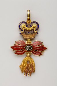 Order of the Golden Fleece: Austrian Golden Fleece - Reduced badge - 1850-1900 - Gold and emals - H 6.2 cm; W 4.1 cm; Weight: 20 g - Private collection 作者 匿名匿名