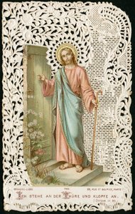 Pious image: Jesus knocking at the door (chromolithography) 作者 匿名匿名
