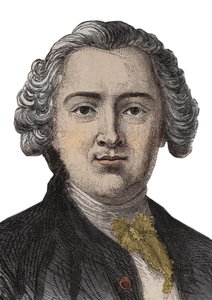 克劳德-阿德里安（Claus- Adrien）-赫尔维尤斯（1715-1771）英国哲学家的肖像版画--版画 作者 匿名匿名