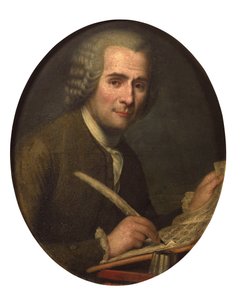 "让-雅克-卢梭写乐谱的肖像》（让-雅克-卢梭（1712-1778）写乐谱） 无名画 布面油画 Dim 65x54 cm 私人收藏 作者 匿名匿名