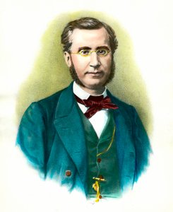 埃米尔-奥利维尔（1825-1913）的肖像，法国政治家。19世纪的雕版画。私人收藏 作者 匿名匿名