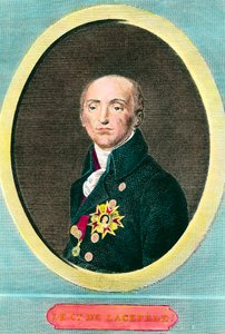 法国自然科学家Etienne de La Ville，De Lacepede伯爵（1756-1825）的肖像。佚名的雕刻品 作者 匿名匿名
