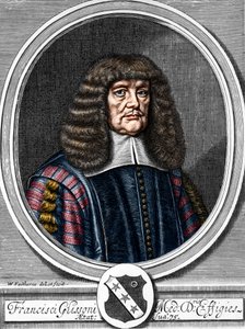 弗朗西斯-格利森（1599-1677）的肖像，英国医生，解剖学家。 作者 匿名匿名