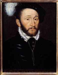 弗朗索瓦三世德拉罗什富科的肖像，香槟总督（卒于 1572 年）匿名绘画。 16世纪。 太阳 0,33x0,23 m 作者 匿名匿名