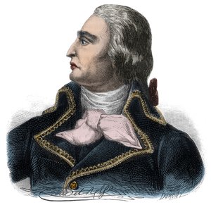 共和军法国将军弗朗索瓦·约瑟夫·韦斯特曼 (1751-1794) 的肖像 - Alphonse de Lamartine (1790-1869) 1865-1866 年在“吉伦特派历史”中雕刻 - 私人收藏 作者 匿名匿名