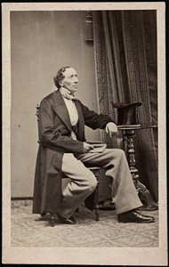 安徒生（1805-1875）的肖像，匿名。照片，约1865年。私人收藏 作者 匿名匿名