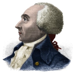 Jacques Rene Hebert (1757-1794)法国记者和政治家的肖像--Alphonse de Lamartine (1790-1869)的 "Histoire des Girondins "中的版画，1865-1866 --私人收藏 作者 匿名匿名