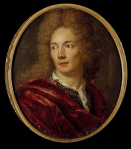 Jean de La Bruyere (1645-1696) 道德家法国人的肖像 在匿名铜上作画。 17世纪。 作者 匿名匿名