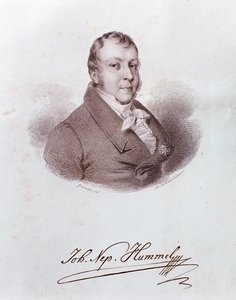 Portrait of Johann Nepomuk Hummel (engraving 作者 匿名匿名