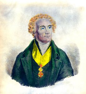 约瑟夫-德-迈斯特（1753-1821）政治家、哲学家、行政长官和历史学家的肖像（带有圣徒莫里斯和拉扎勒斯的徽章），Privee收藏品 作者 匿名匿名