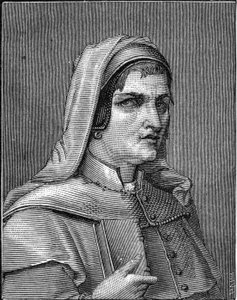 Lelio Orsi (1511-1587)的肖像，意大利画家。1859年在Armandaud的 "欧洲画廊-意大利 "的雕刻。私人收藏。 作者 匿名匿名